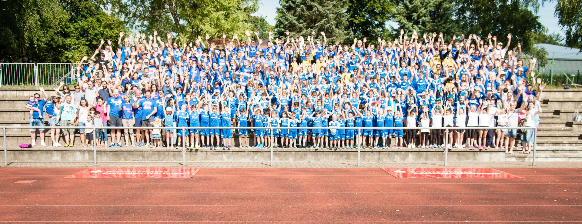 Blaue Wand TVP Handball